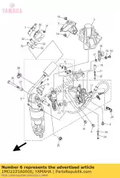 Aquí puede pedir perno de Yamaha , con el número de pieza 1MD2221A0000: