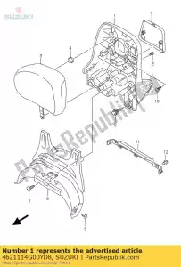 Suzuki 4621114G00YD8 alça, garupa - Lado inferior