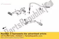 24701MET640, Honda, pedal, gear change honda cbf 500 2004 2006 2007 2008, New