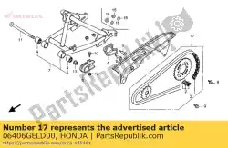 Aquí puede pedir kit de cadena, accionamiento (420-78l de Honda , con el número de pieza 06406GELD00: