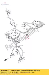 Suzuki 0940307336 clamp - Bottom side