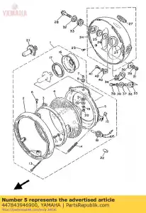 Yamaha 447843946900 anel, montagem - Lado inferior