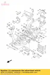 Aquí puede pedir soporte, frontal de Yamaha , con el número de pieza 4P9F14150000: