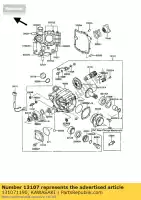 131071190, Kawasaki, as, conisch tandwiel, fr zg1000-a1 kawasaki gtr zl 1000 1986 1987 1988 1989 1990 1991 1992 1994 1996 1997 1998 1999 2000 2002 2003, Nieuw