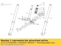 stengelbasis van Piaggio Group, met onderdeel nummer JC51410X92000, bestel je hier online: