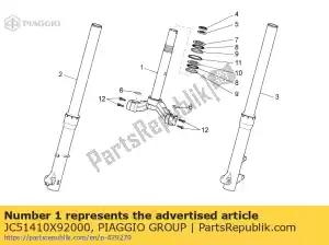 Piaggio Group JC51410X92000 stengelbasis - Onderkant