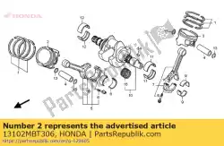 Qui puoi ordinare pistone, fr. (0,25) da Honda , con numero parte 13102MBT306: