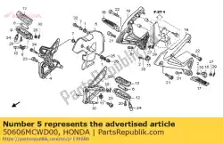 Aqui você pode pedir o guarda, etapa principal de calor em Honda , com o número da peça 50606MCWD00: