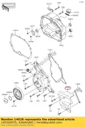 Here you can order the cover-chain klx110caf from Kawasaki, with part number 140260070:
