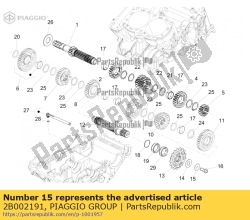 Aprilia 2B002191, T bus, OEM: Aprilia 2B002191