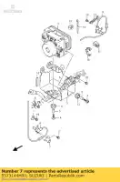 5573144H00, Suzuki, abrazadera, sensor le suzuki sfv 650 2009 2010 2011 2012 2014 2015, Nuevo