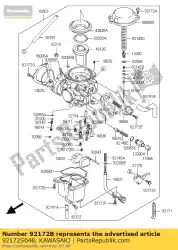 schroef ksf400-a1 van Kawasaki, met onderdeel nummer 92172S048, bestel je hier online: