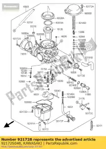 kawasaki 92172S048 schroef ksf400-a1 - Onderkant