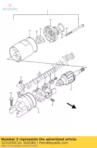 Suzuki 3131032C10 armature - La partie au fond