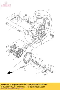 yamaha 5PS253660000 clutch, hub - Bottom side