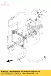 Ici, vous pouvez commander le tuyau 3 auprès de Yamaha , avec le numéro de pièce 1HPE25780000: