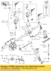 Tutaj możesz zamówić zamek na klucz, pusty, immobi, bl zx600 od Kawasaki , z numerem części 270080615: