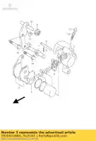 5930003880, Suzuki, klocki hamulcowe suzuki rm 80 85 2000 2001 2002, Nowy