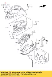 Aquí puede pedir sensor, velocidad de Suzuki , con el número de pieza 3499041F00: