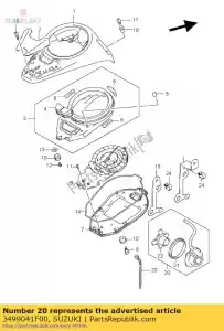 suzuki 3499041F00 sensor, velocidad - Lado inferior