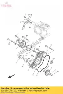 yamaha 33SE54170100 deksel, dop - Onderkant