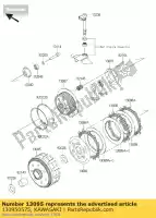 130950575, Kawasaki, habitação-comp-embreagem bx250aef kawasaki ninja z 250 2015 2016, Novo