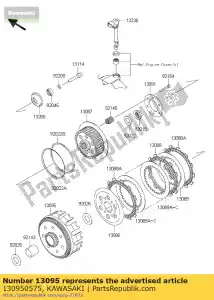 kawasaki 130950575 alloggiamento comp-clutch bx250aef - Il fondo