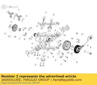 2A000622EE, Piaggio Group, connecting rod, selection class 