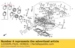 Tutaj możesz zamówić prowadnica, zawór (os) od Honda , z numerem części 12204ML7920: