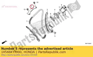 honda 14546KYJ900 guide b, cam chain - Bottom side