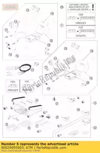 ktm 00029095005 modelo lc8 / rc8 - Lado inferior