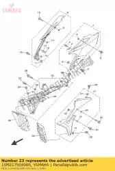 zijdeksel inzetstuk. 4 van Yamaha, met onderdeel nummer 1SM217S04000, bestel je hier online: