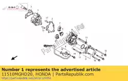 Here you can order the base comp., reduction gear from Honda, with part number 11510MGHD20: