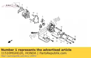 honda 11510MGHD20 base comp., reduction gear - Bottom side