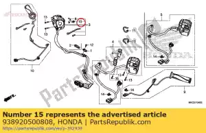 honda 938920500808 screwwasher, 5x8 - Bottom side