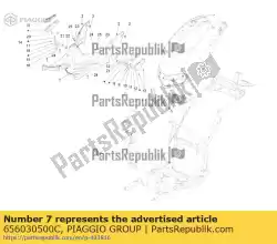 Tutaj możesz zamówić kompletny lewy podnó? Ek pasa? Era od Piaggio Group , z numerem części 656030500C: