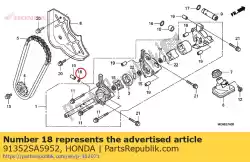 Here you can order the oring, 7. 8x1. 9(nok) from Honda, with part number 91352SA5952: