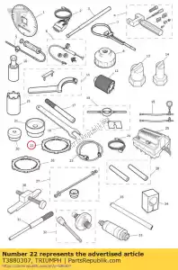 triumph T3880307 anti-rotatie jig koppeling assy - Onderkant