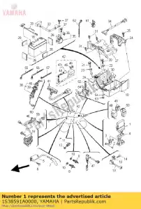 Yamaha 1S38591A0000 unité de contrôle moteur assy - La partie au fond