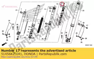 Honda 51456KZ3J41 bout, plug - Onderkant