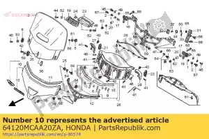 Honda 64120MCAA20ZA zestaw dekoracji, sito (wl) - Dół