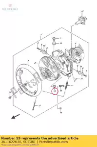 suzuki 3611622630 seal,parking bu - Bottom side