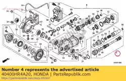 Aqui você pode pedir o montagem do eixo., fr. Hélice em Honda , com o número da peça 40400HR4A20: