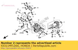 Here you can order the pipe comp. A, rr. Brake from Honda, with part number 43311MFLD00: