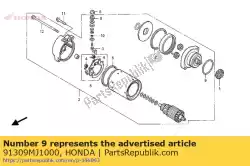 Here you can order the oring from Honda, with part number 91309MJ1000:
