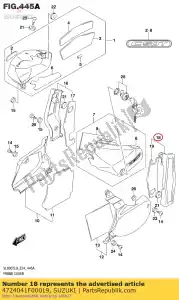 suzuki 4724041F00019 couvercle, côté arrière - La partie au fond