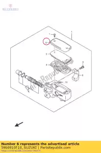 Suzuki 5966910F10 cap - Bottom side