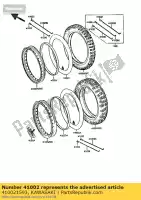 410021593, Kawasaki, band, fr kx125-e1 kawasaki kdx 200 1986, Nieuw