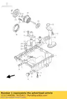 1151144G00, Suzuki, panela, óleo suzuki gsr 600 2006 2007 2008 2009 2010, Novo