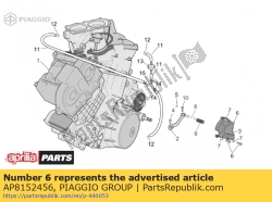 Aprilia AP8152456, Schroef, OEM: Aprilia AP8152456